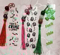 Image 5 of Clear Acrylic Beaded Bookmarks 