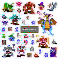 Image 1 of Dragon Warrior Sticker/Magnet Sets (36 Pieces)