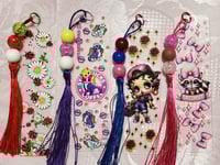 Image 1 of Clear Acrylic Beaded Bookmarks 2