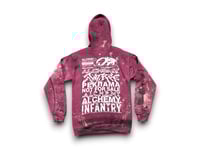 Image 2 of Sade Adu Lauren Hill  2Pac Custom Upcycled Reworked Screen Print zip up burgundy hoodie 