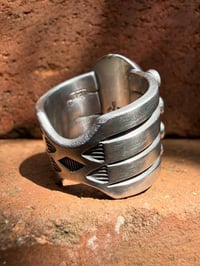 Image 7 of WL&A Handmade Old Style Heavy Ingot Gem Grade Royston Medicine Ring - Size 12