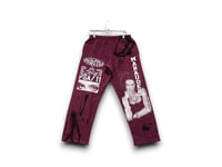 Image 1 of  Lauren Hill Custom Upcycled Reworked Screen Print Marauder rowing sweatpants 
