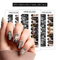 Image 1 of BTS KIM TAEYUNG V NAIL DECALS 