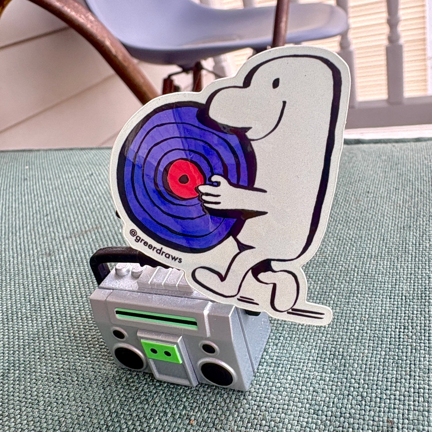 Vinyl Guy teeny sticker
