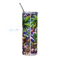 Image 3 of Dominican Republic Flag 20oz Tumbler – Tropical Music & Drinks Stainless Steel Cup