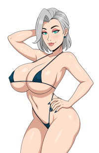 Luna OC front, 3.5 inches or  9cm