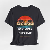 Image 5 of Dominican Republic Vintage Sunset T-Shirt – "Make Today Epic" Beach Tee