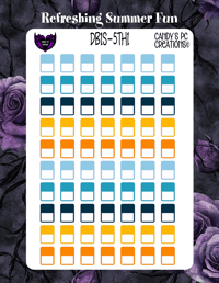 Image 1 of Date Box Small Theme 5  1-24 Choose A Color and Font