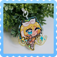 Image 7 of vocaloid ❄️ holographic acrylic charm