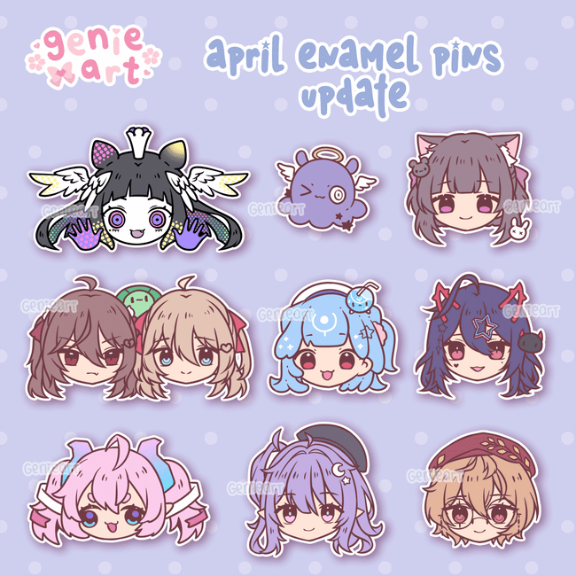 PREORDER Enamel Pins [ April Update ]