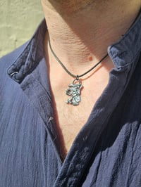 Image 9 of Ready to ship! Mens oxidised Necklace ( Sterling Silver) 