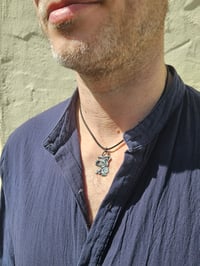 Image 11 of Ready to ship! Mens oxidised Necklace ( Sterling Silver) 