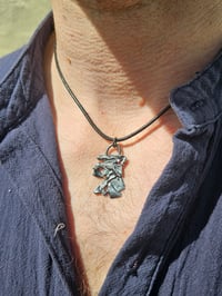 Image 1 of Ready to ship! Mens oxidised Necklace ( Sterling Silver) 