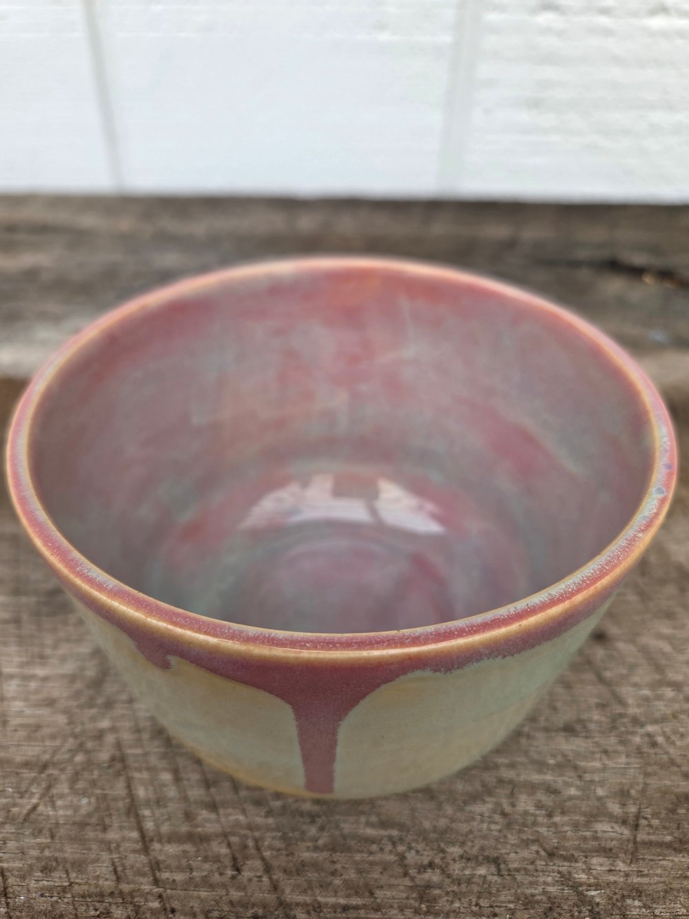 Image of Pink drip bowl