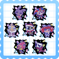 Image 1 of tadc ❄️ holographic stickers