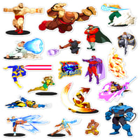 Image 1 of X-Men vs. Street Fighter Sticker/Magnet Sets (19 Pieces)