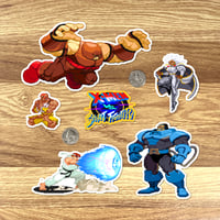 Image 3 of X-Men vs. Street Fighter Sticker/Magnet Sets (19 Pieces)