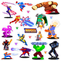 Image 1 of Marvel Super Heroes Sticker/Magnet Sets (21 Pieces)