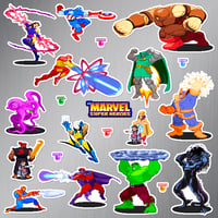 Image 2 of Marvel Super Heroes Sticker/Magnet Sets (21 Pieces)