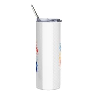 Image 3 of Dominican Republic Tropical Flag 20oz Stainless Tumbler