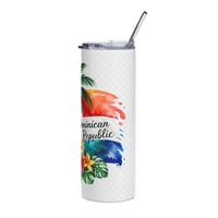 Image 4 of Dominican Republic Tropical Flag 20oz Stainless Tumbler