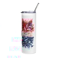 Image 4 of Dominican Republic Flag Watercolor 20oz Stainless Steel Tumbler
