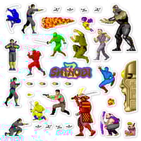 Image 1 of Shinobi Arcade Sticker/Magnet Sets (34 Pieces) 