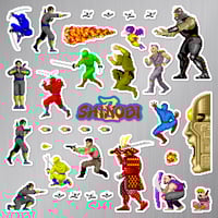 Image 2 of Shinobi Arcade Sticker/Magnet Sets (34 Pieces) 