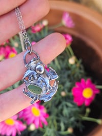 Image 12 of Ready to ship! 'Ghost Ship ' Oxidised Sterling Silver & Cornish Green Seaglass 
