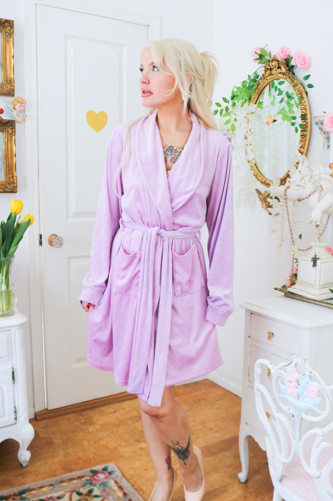 Image of COZY Juicy Couture Princess Lilac Robe (L/XL)