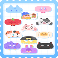 Image 1 of hair clips❄️ die cut acrylic