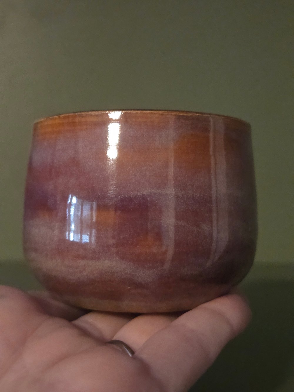 Image of Round bottom purply cup