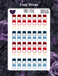 Image 2 of Date Box Small Theme 5  1-24 Choose A Color and Font