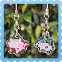 Image 1 of cow ❄️ epoxy phone charm