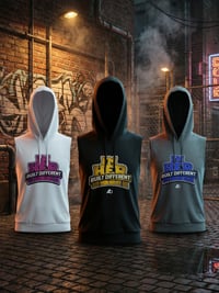 Image 2 of Sleeveless Crop Top Hoodie I’m Her Built Different