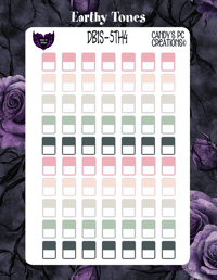 Image 4 of Date Box Small Theme 5  1-24 Choose A Color and Font