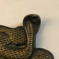 Image 2 of 1970s brass cobra belt buckle