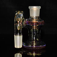 Image 2 of  CRUSHED OPAL > GREEN AMBER PURPLE 18x18 DRY ASH CATCHER