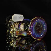Image 5 of  CRUSHED OPAL > GREEN AMBER PURPLE 18x18 DRY ASH CATCHER