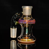 Image 4 of GREASE STAIN > ICY WHITE SATIN & MYSTERY AVENTURINE 18x18 DRY ASH CATCHER