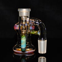 Image 3 of GREASE STAIN > ICY WHITE SATIN & MYSTERY AVENTURINE 18x18 DRY ASH CATCHER