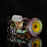 Image 5 of GREASE STAIN > ICY WHITE SATIN & MYSTERY AVENTURINE 18x18 DRY ASH CATCHER