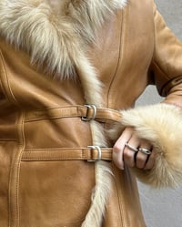 Image 14 of TAN LEATHER & FUR JACKET