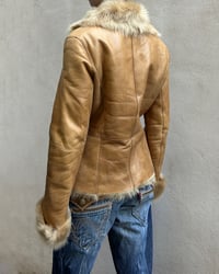 Image 15 of TAN LEATHER & FUR JACKET