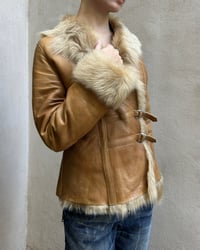 Image 11 of TAN LEATHER & FUR JACKET