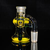 Image 3 of YELLOW OPAL > ICY WHITE SATIN & BLUE STARDUST 18x18 DRY ASH CATCHER