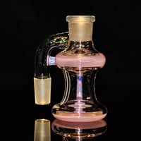 Image 4 of TRANSPARENT ROSE QUARTZ > ICY WHITE SATIN & ROSE QUARTZ 18x18 DRY ASH CATCHER