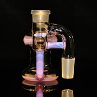 Image 3 of TRANSPARENT ROSE QUARTZ > ICY WHITE SATIN & ROSE QUARTZ 18x18 DRY ASH CATCHER