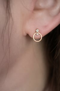 Image 4 of Mini Circle Stud Earring