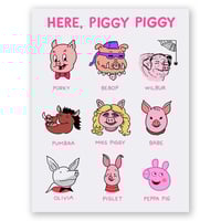 Here, Piggy Piggy print
